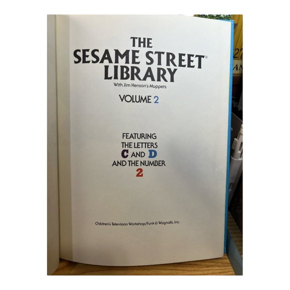 Vintage 1970's The Sesame Street Library Hardbound Book W/ Jim Henson's Muppets - Picture 4 of 9